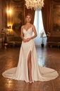 8054 Crepe satin skirt