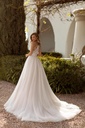8009 princess glitter tulle skirt (avorio, 34eu 38it 2us)