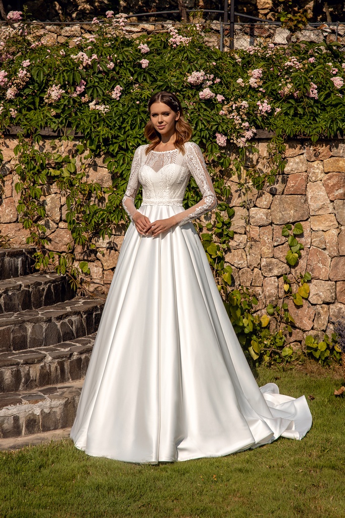 8025 satin skirt